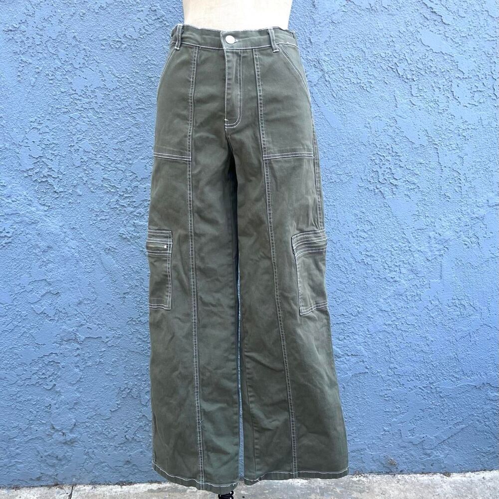 Wide leg cargo pants Medium Rachel Paige skater y2k